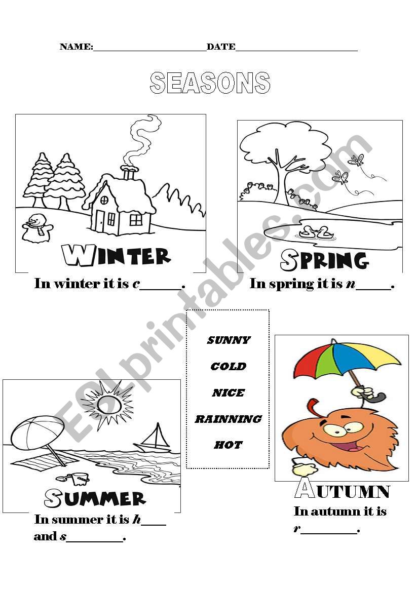 Seasons tasks. Времена года Worksheets. Seasons for Kids задания. Seasons 2 класс Worksheet. Seasons and weather упражнения.