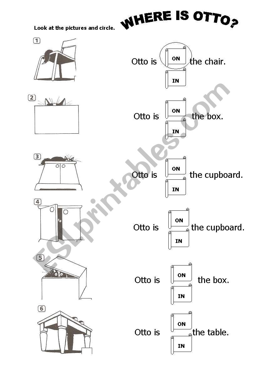 prepositions worksheet