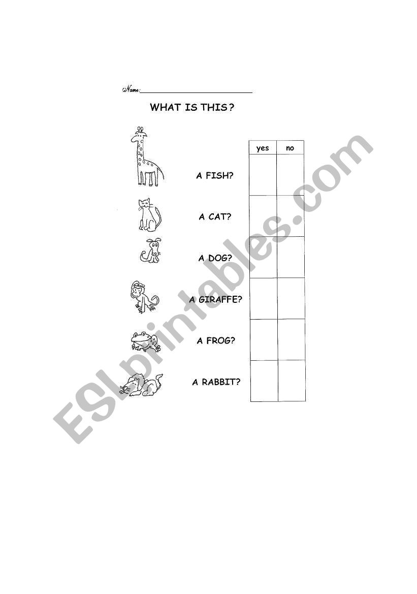 what is this? worksheet