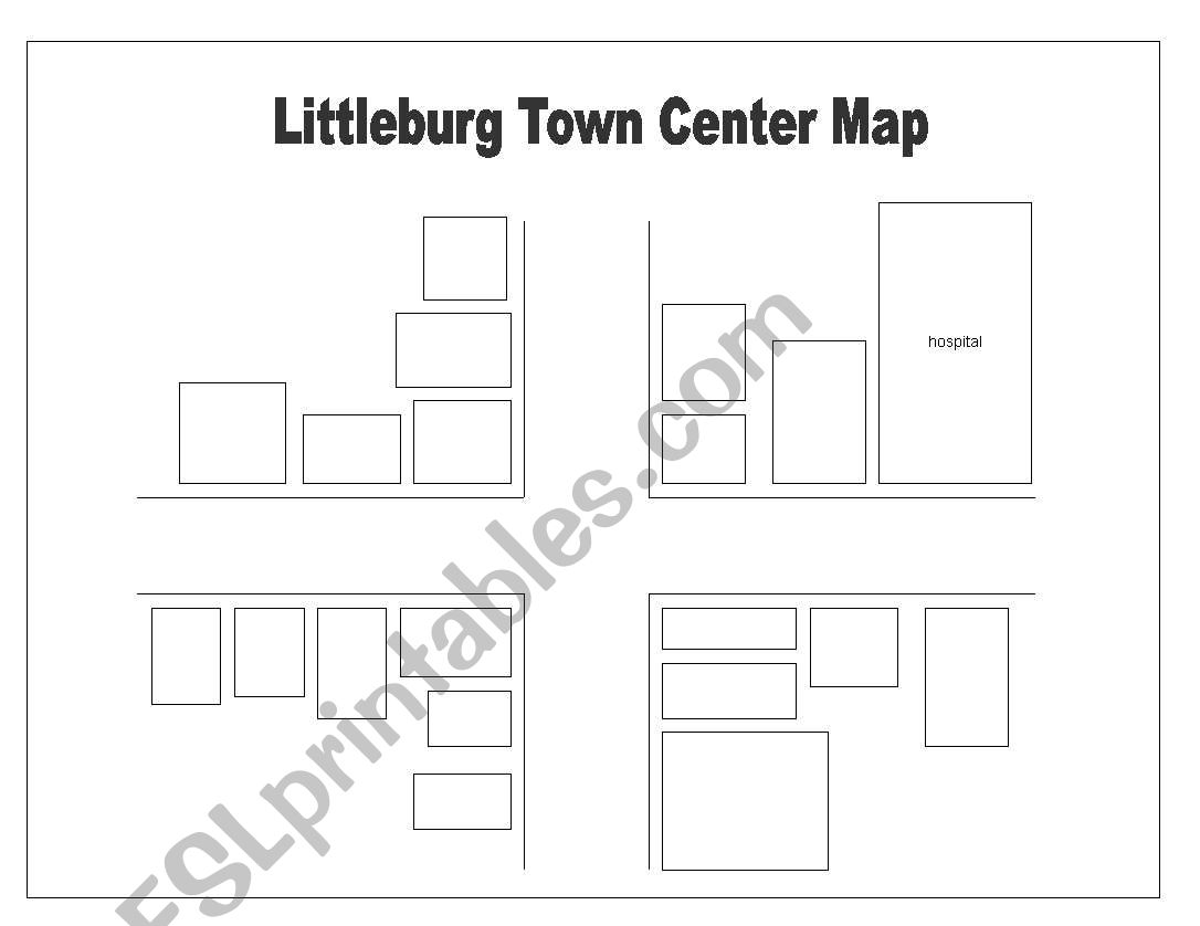 Map activity worksheet