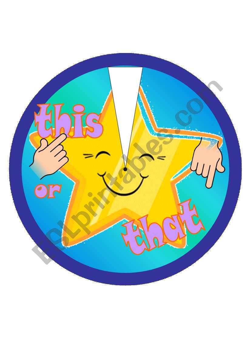 Demonstratives Wheel - This is..., That is... WhatÂ´s this/that?