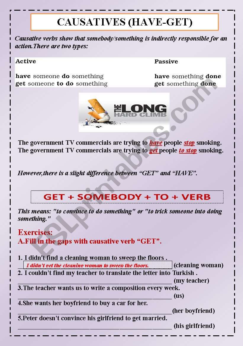 CAUSATIVE VERBS - 