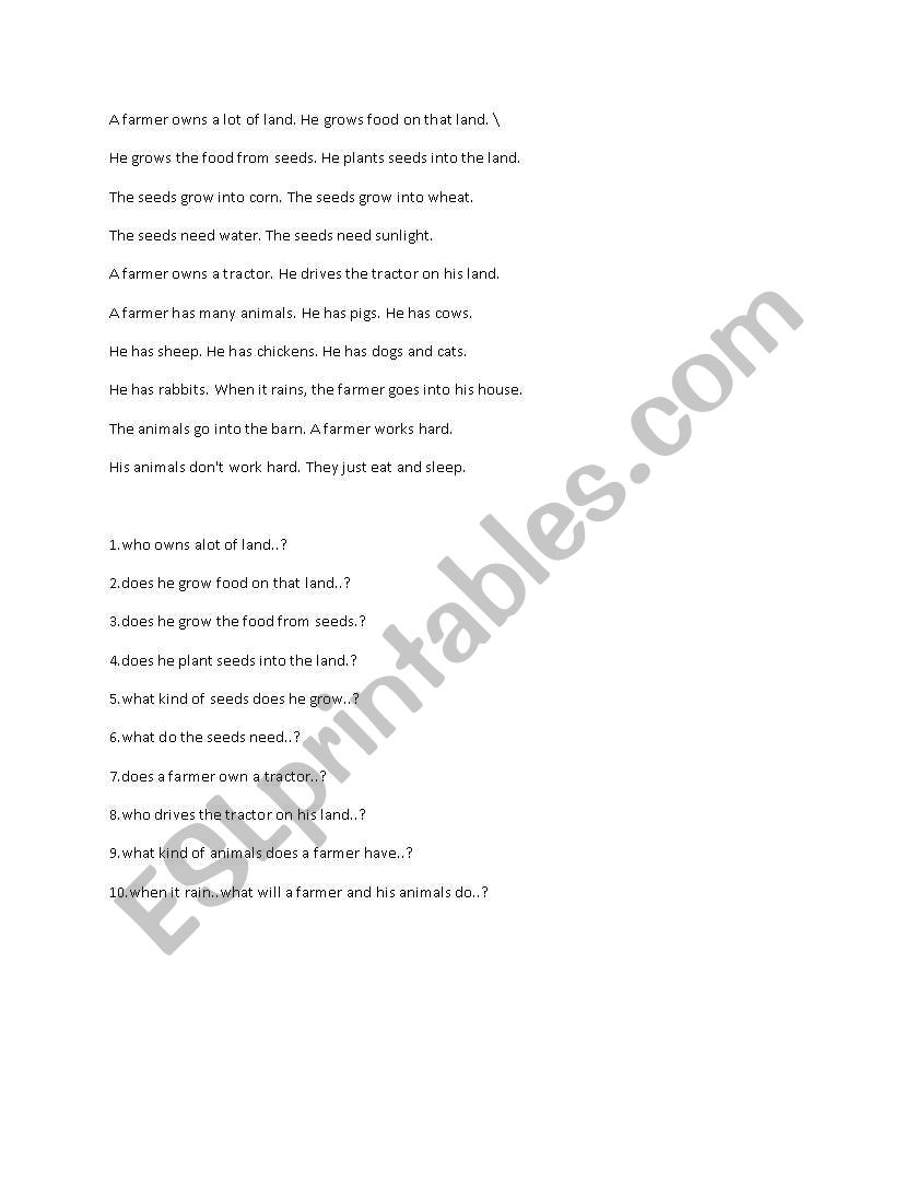 listening section worksheet