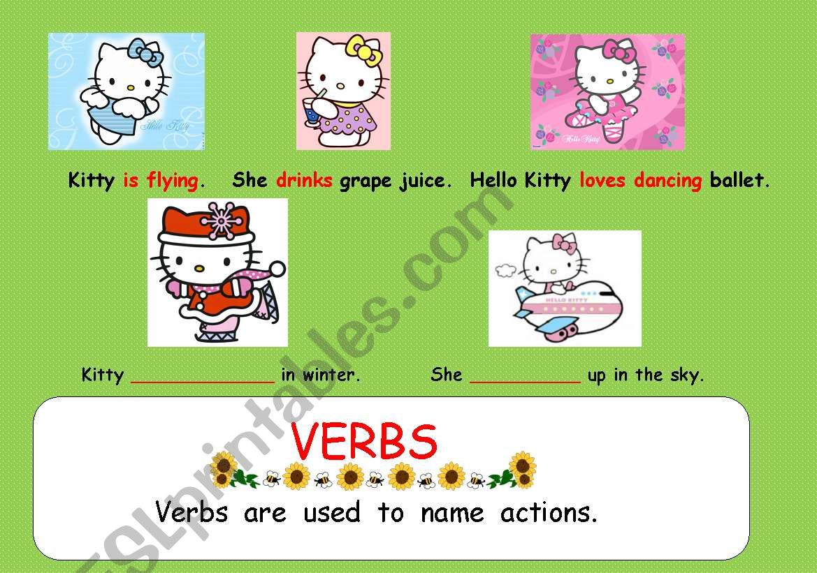 Verbs worksheet