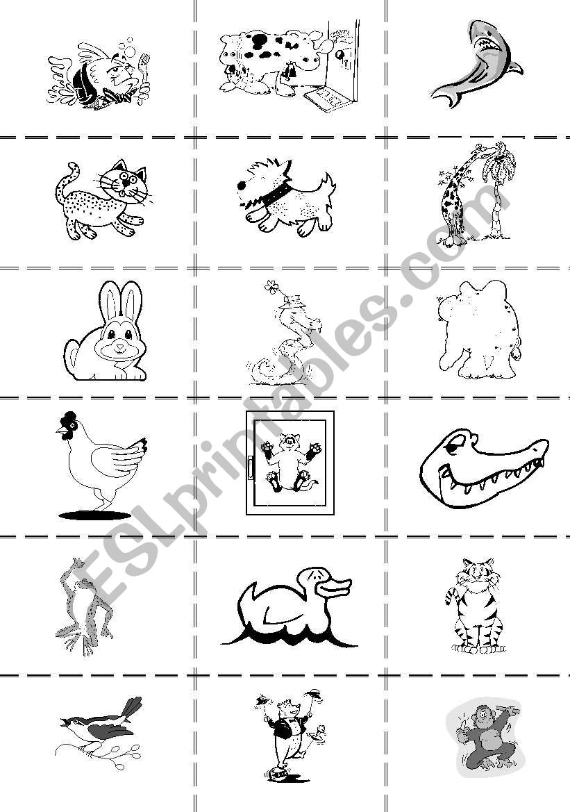 Animals worksheet