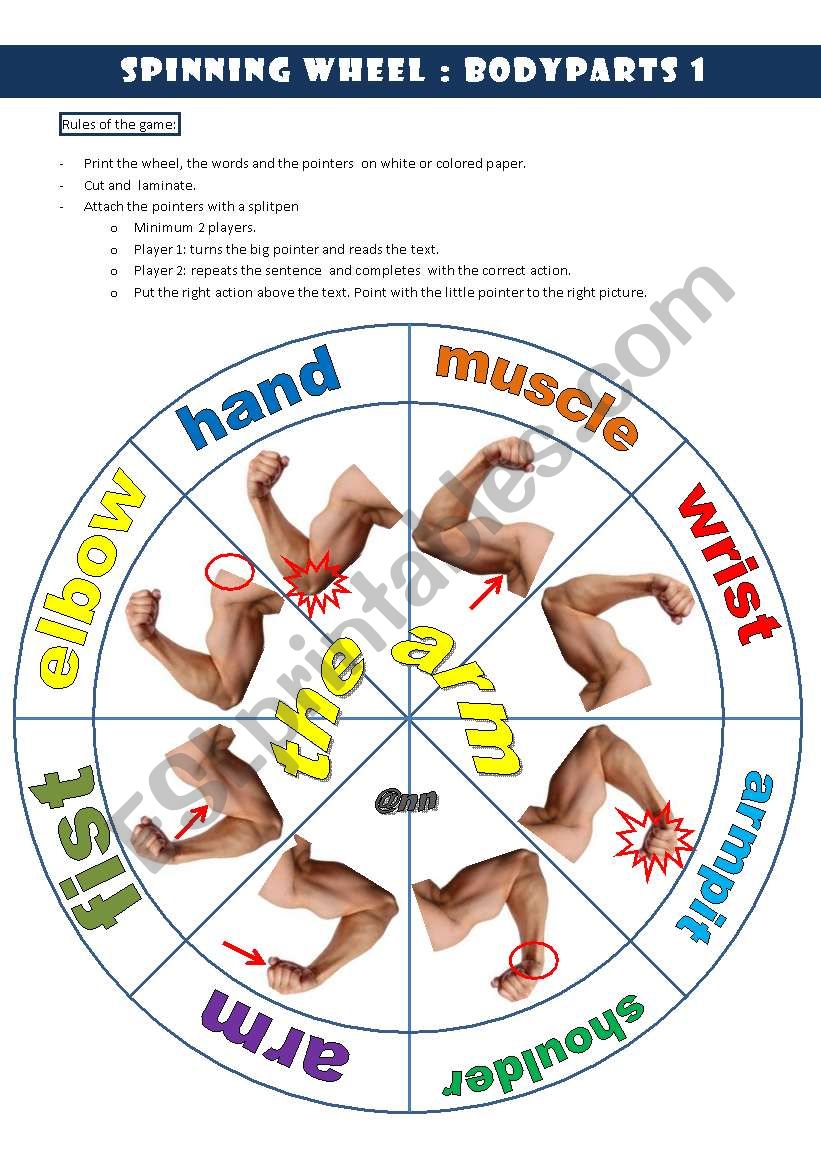 Spinning wheel bodyparts 1: THE ARM