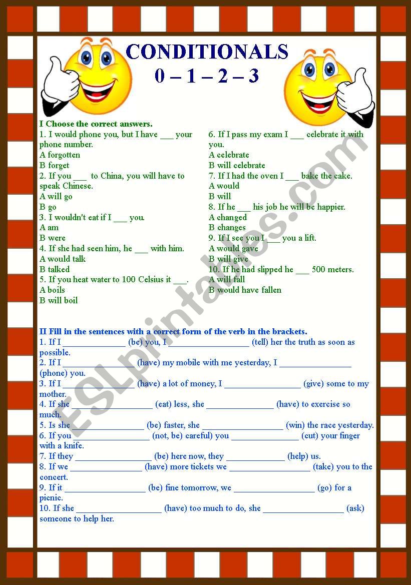 CONDITIONALS 5 - (zero, first, second, third)