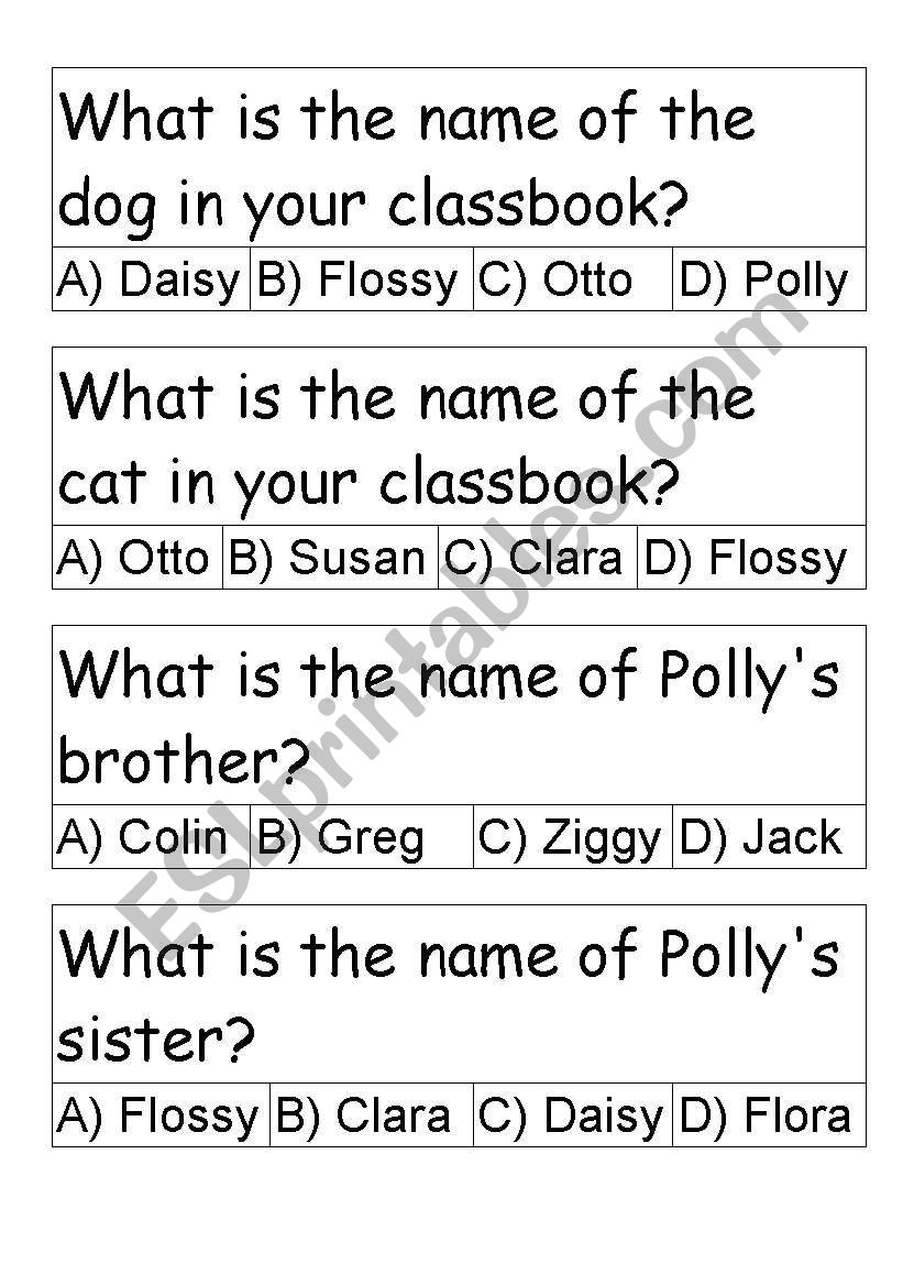 Happy Street 1 Quiz worksheet