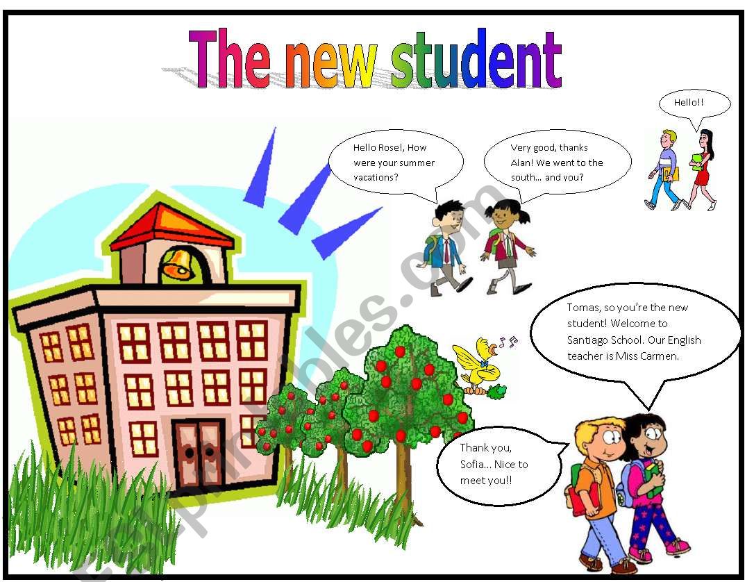 The new student (accept and appreciate new classmates)