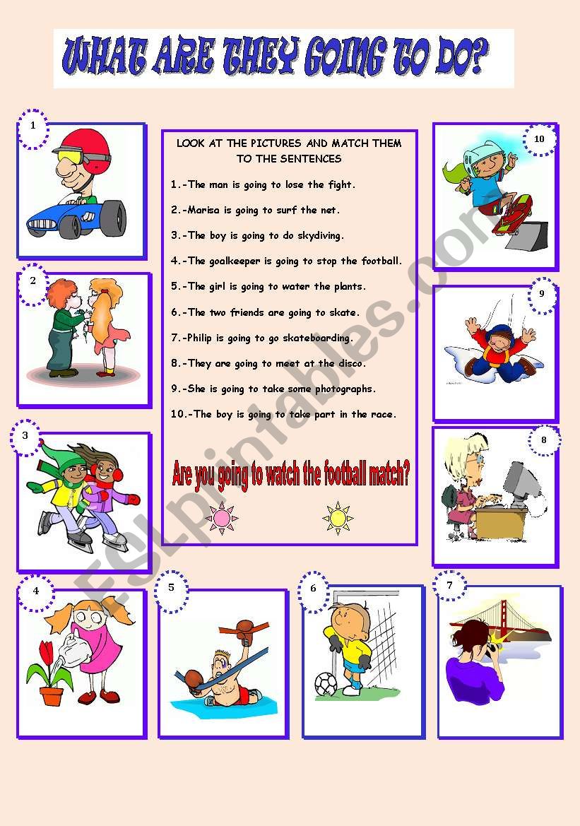 WHAT ARE YOU GOING TO DO? worksheet