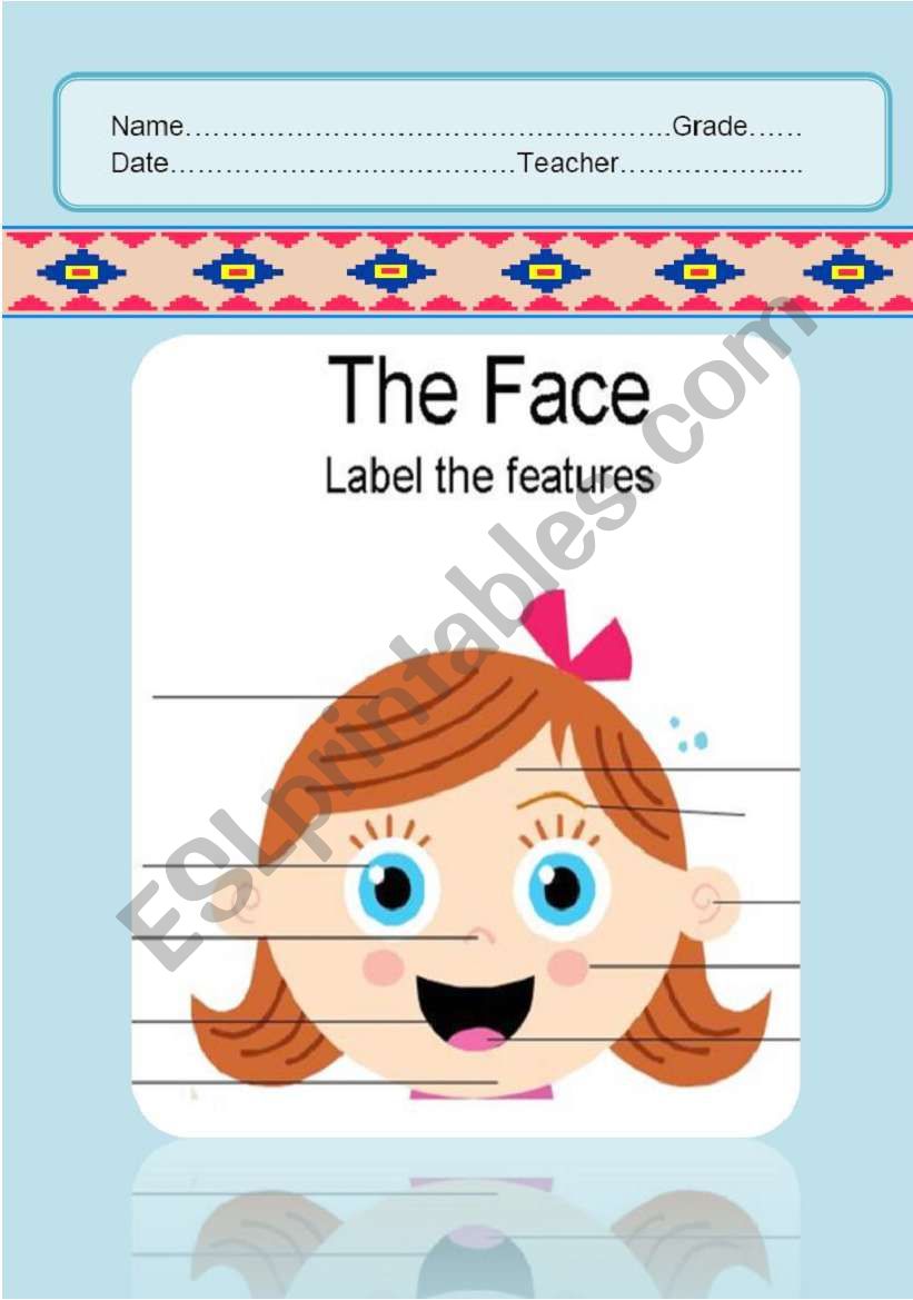 The face & body parts worksheet