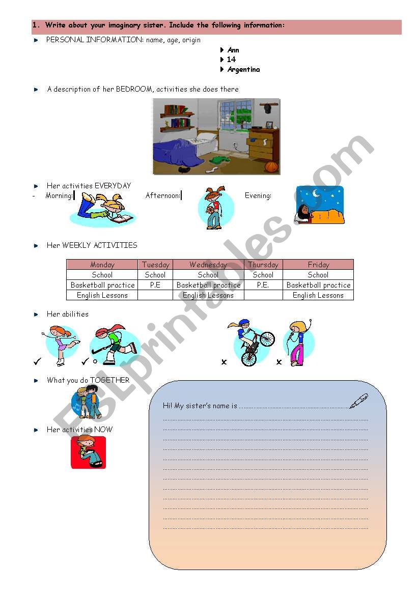 Reading & Writing - PART 2 worksheet