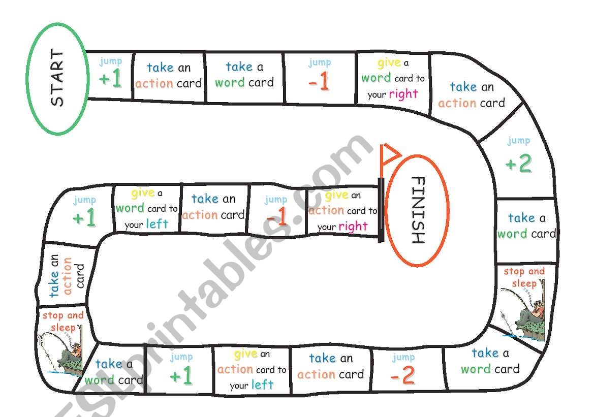 Boardgame: Vocabulary Race worksheet