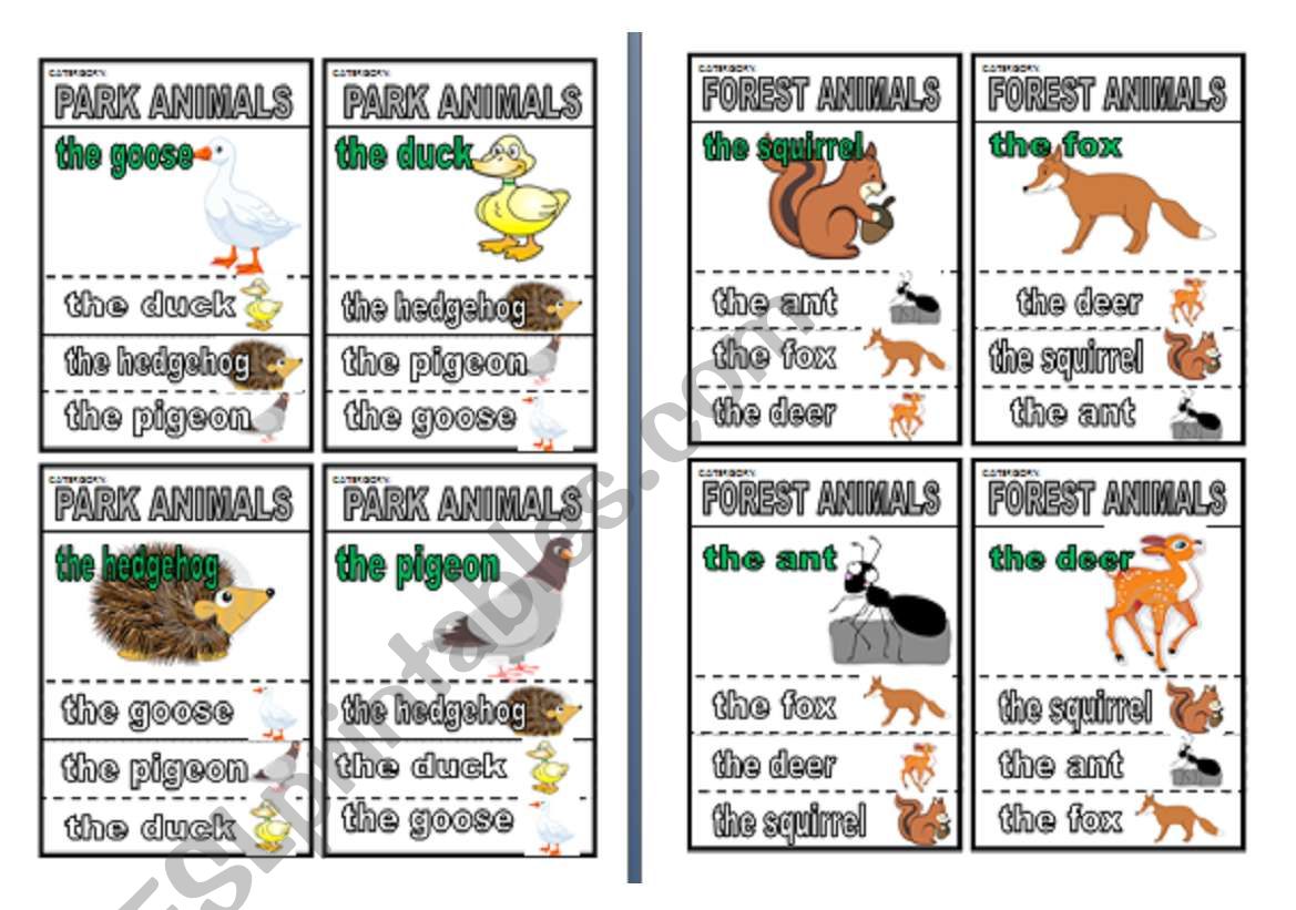 animal quartet part 2 worksheet