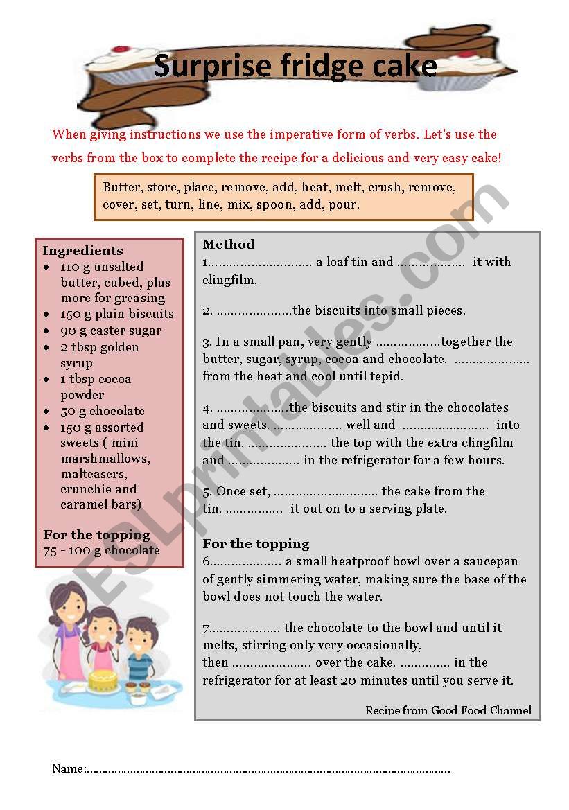 giving instructions worksheet