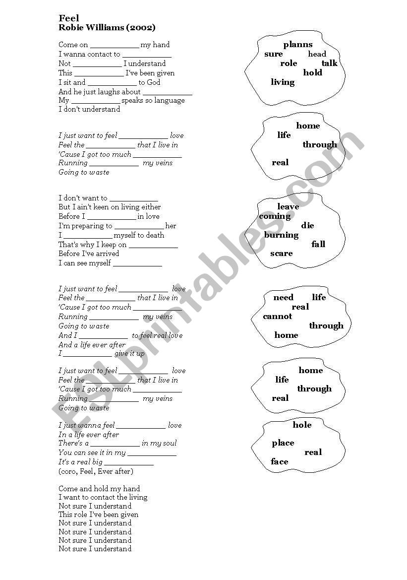 song Feel by Robbie Williams