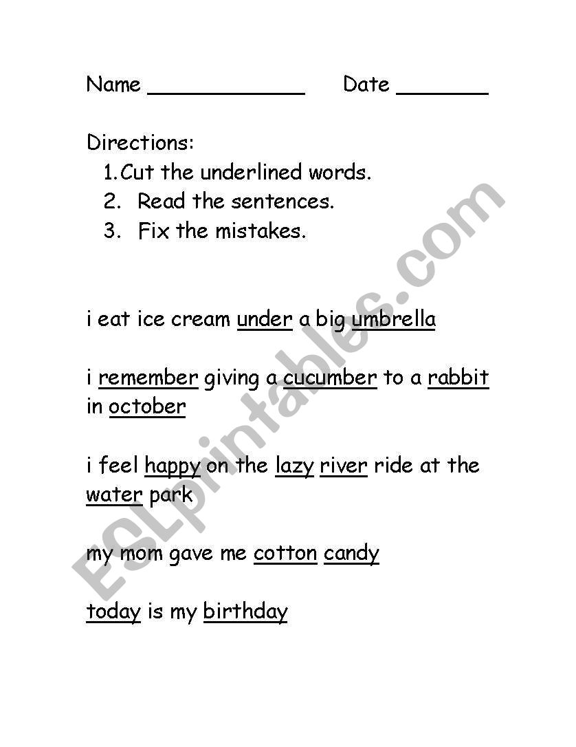 Syllable division and sentence editing