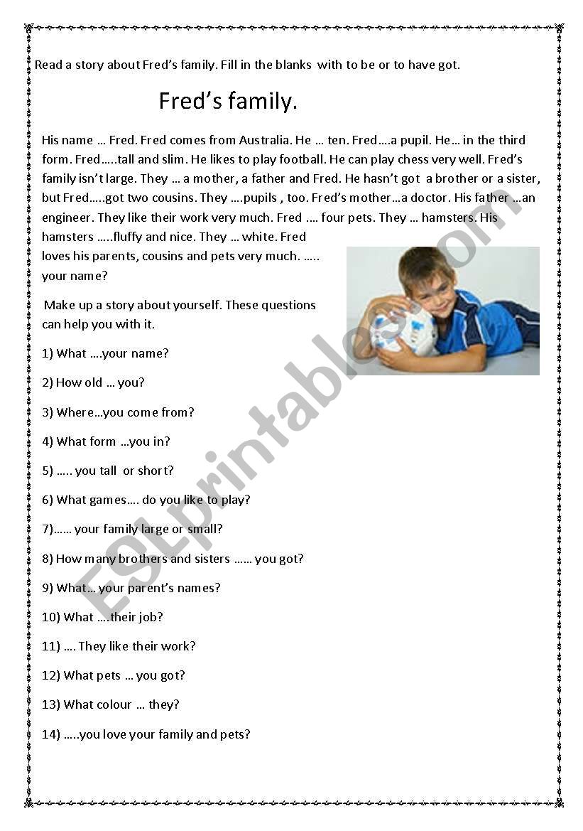 Family worksheet