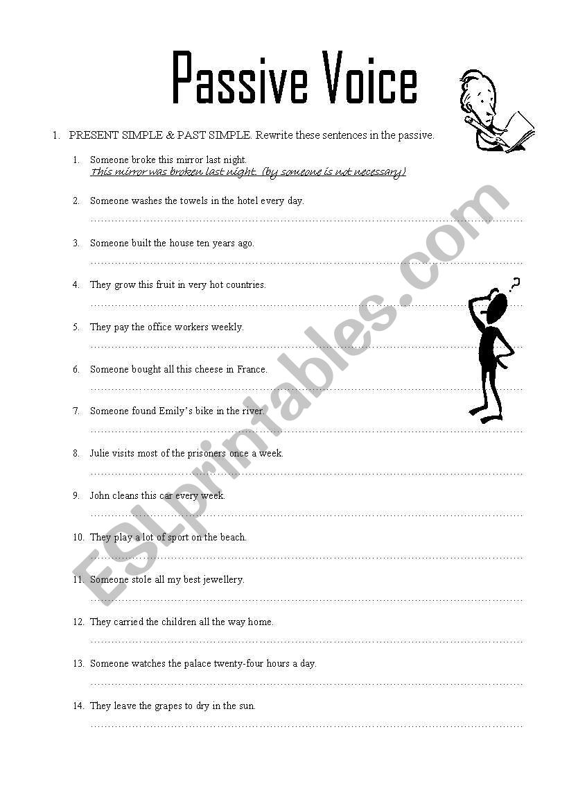 Passive Voice worksheet