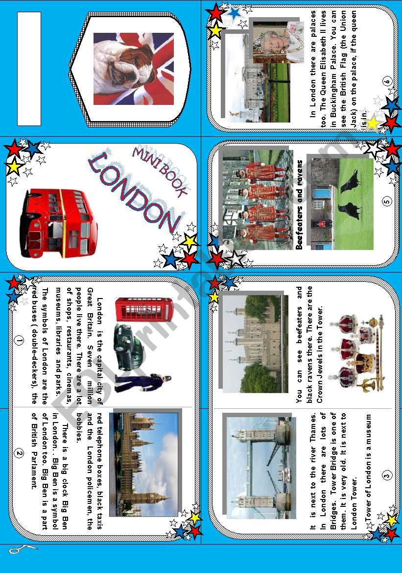 London mini-book worksheet