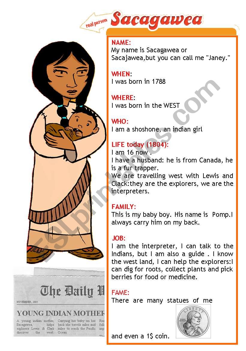 sacagawea worksheet