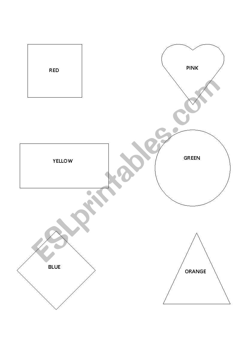 Shapes & Colours worksheet