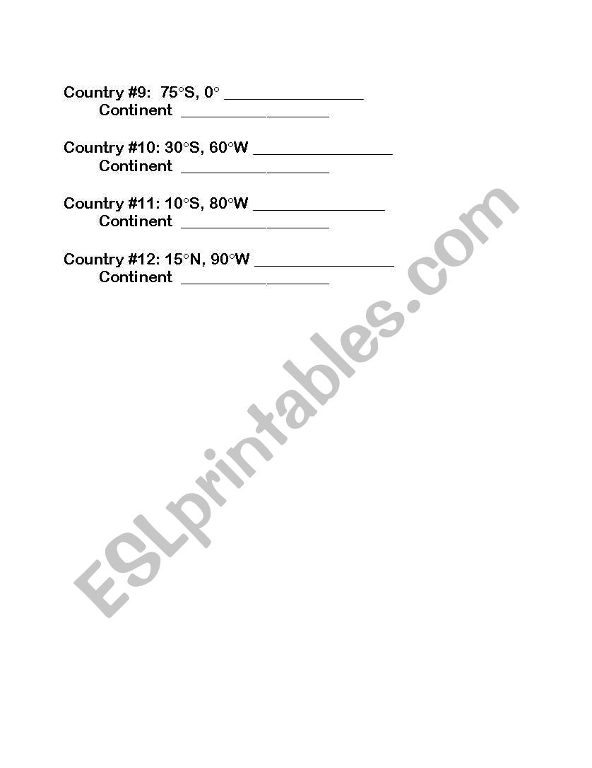 English Worksheets Trip Around The World Latitude And Longitude English Worksheets Trip Around The World Latitude And Longitude