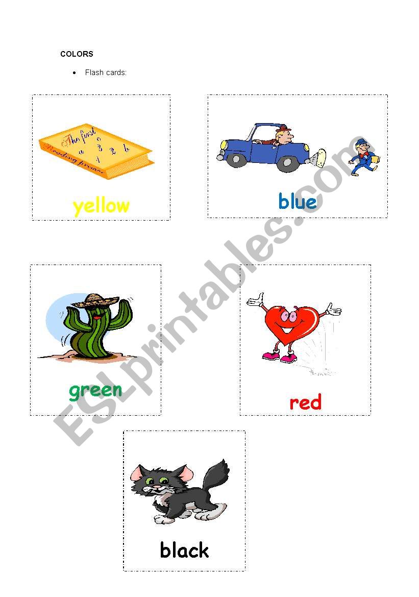COLORS worksheet