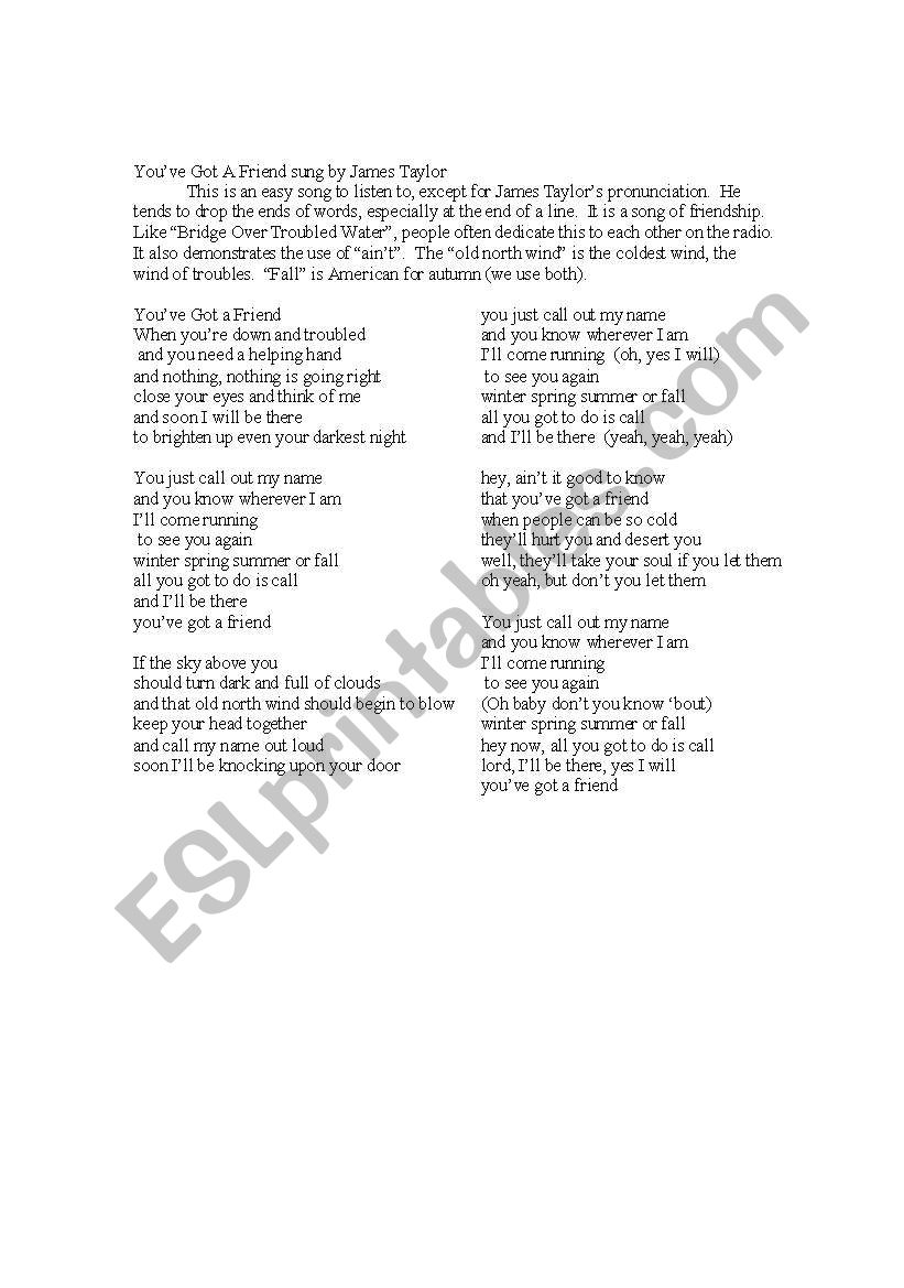 Cloze song 