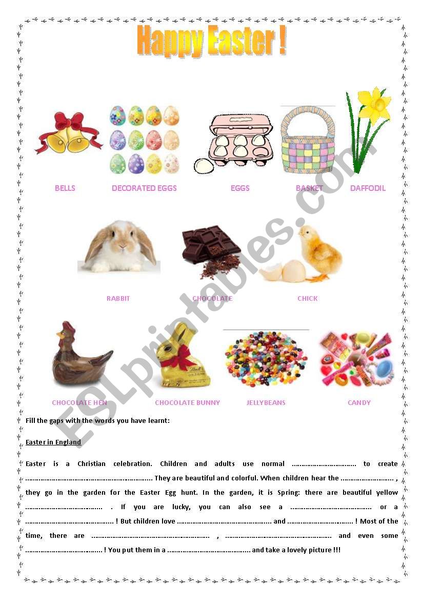 Happy Easter ! worksheet