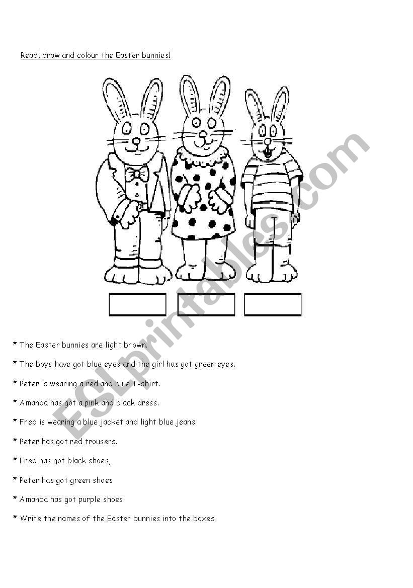 Easter fun! worksheet