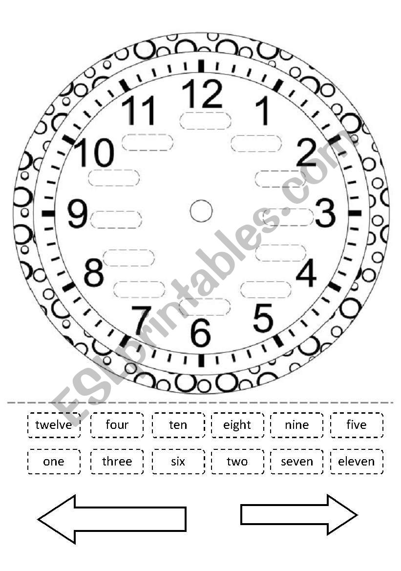 clock worksheet