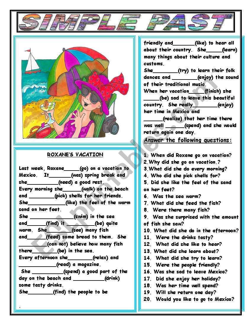 SIMPLE PAST worksheet