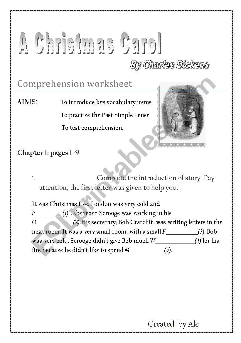 A Christmas Carol  worksheet