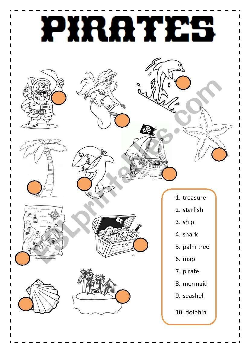 pirates worksheet worksheet