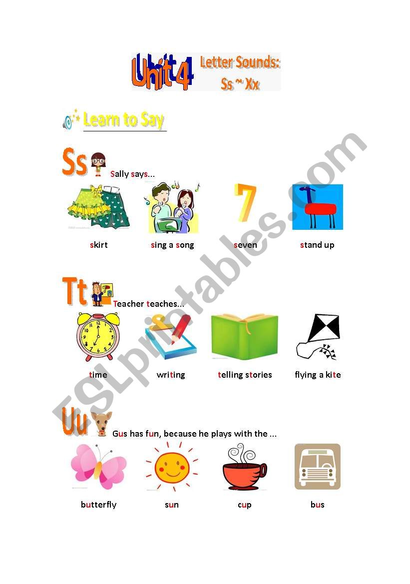 A Series of Phonics Printables Unit 4 (1)