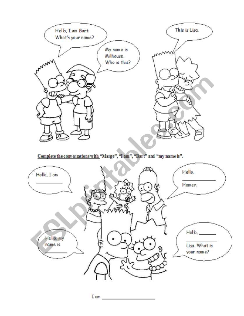 greeting and presentation worksheet