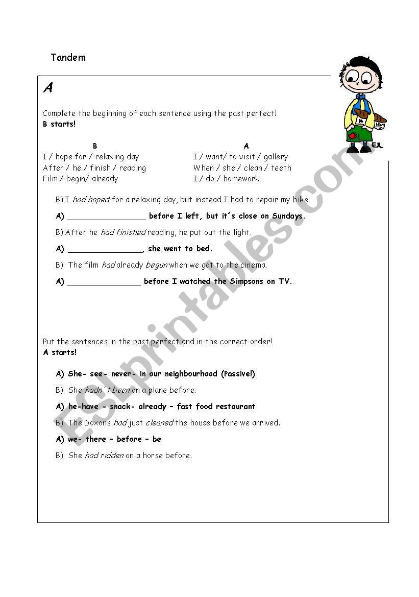 Past Participle worksheet