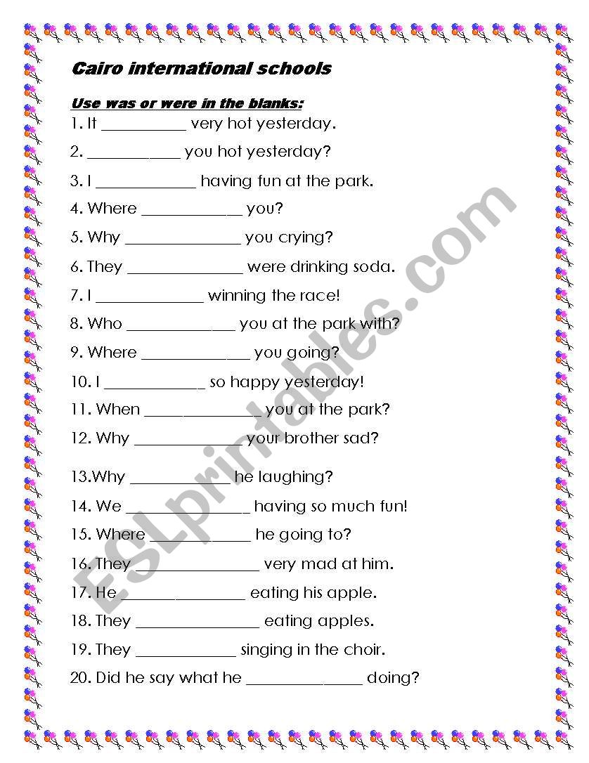 past simple worksheet