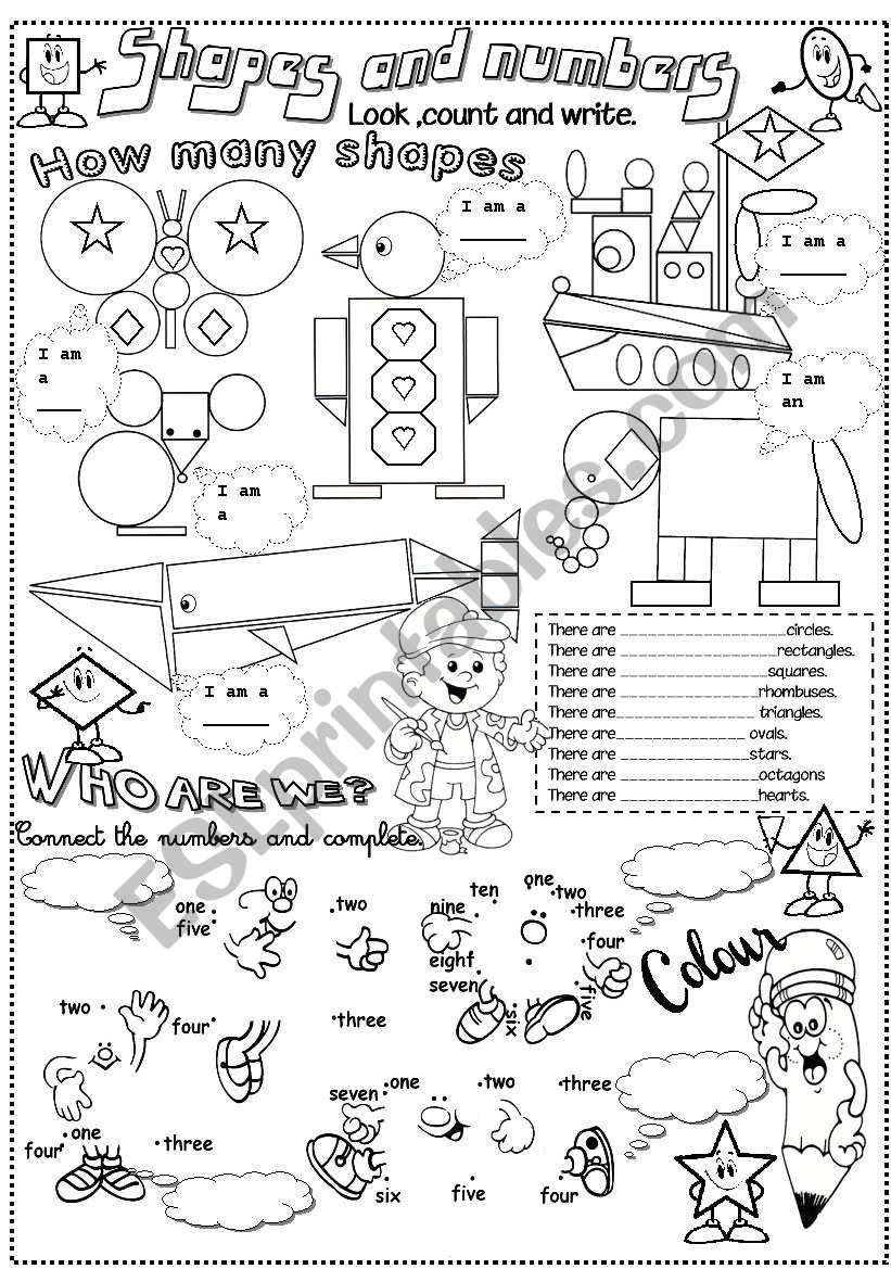 shapes worksheet