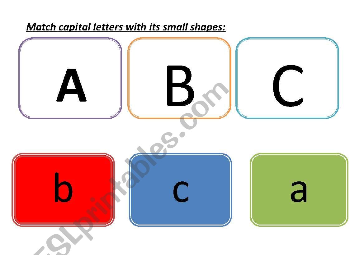 Alphabets game worksheet