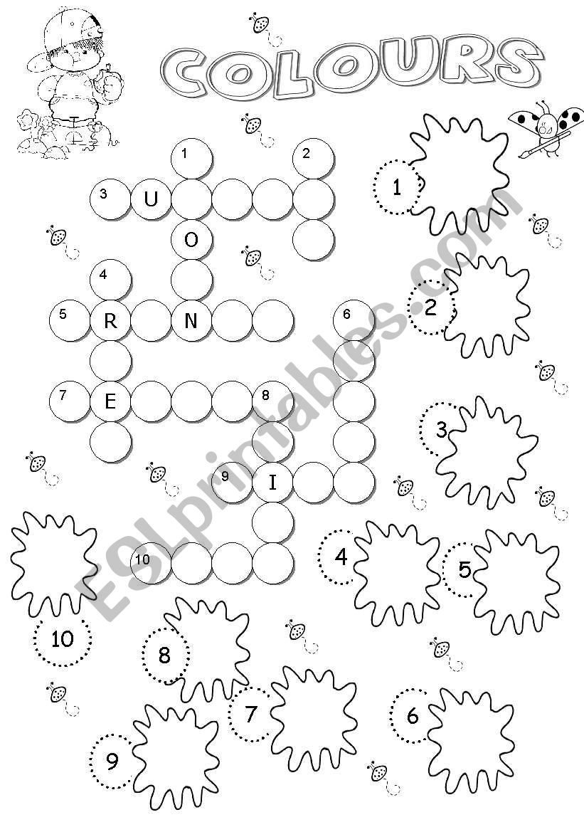 Colours worksheet