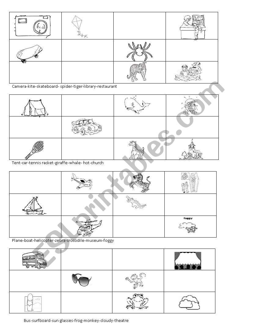 Bingo! worksheet