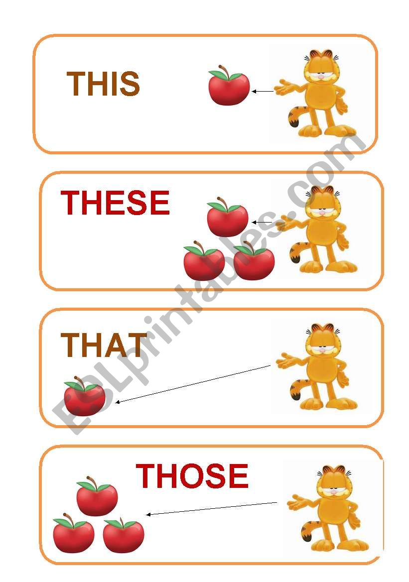 DEMONSTRATIVE PRONOUN worksheet