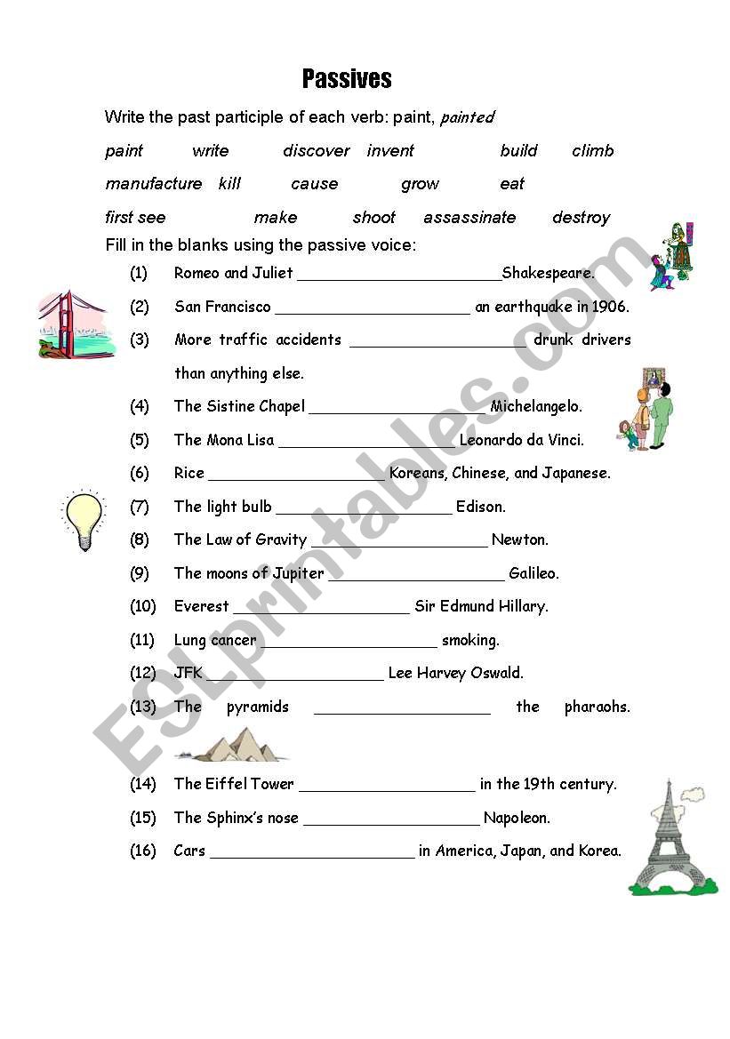 Passive Worksheet worksheet