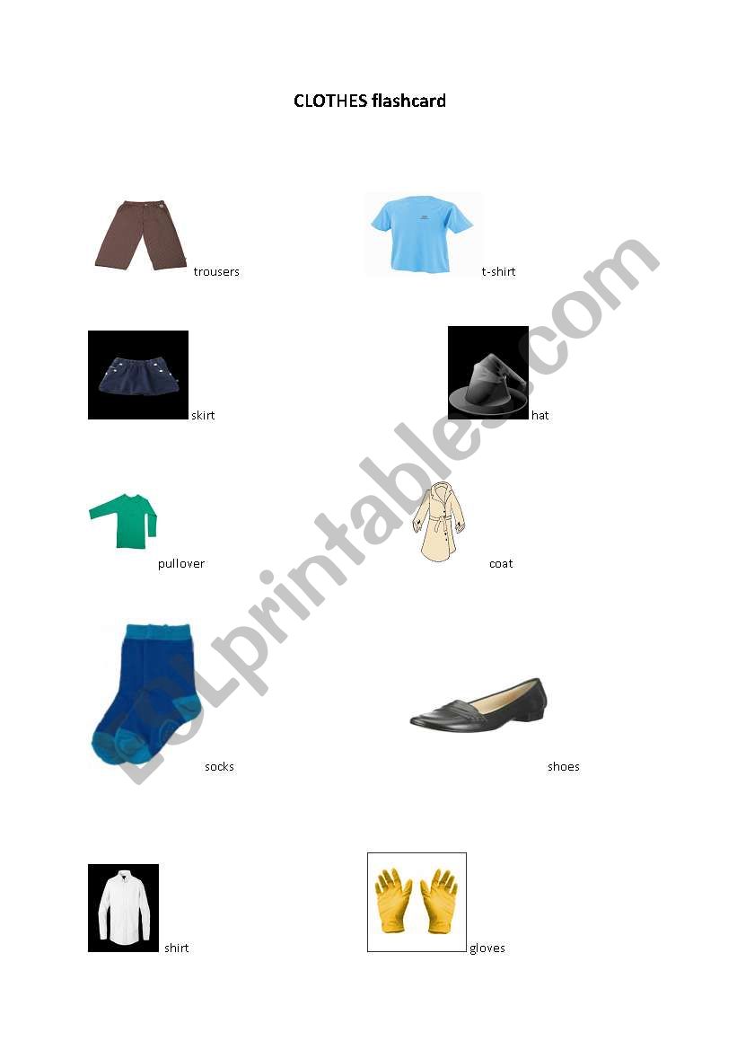 clothes worksheet worksheet