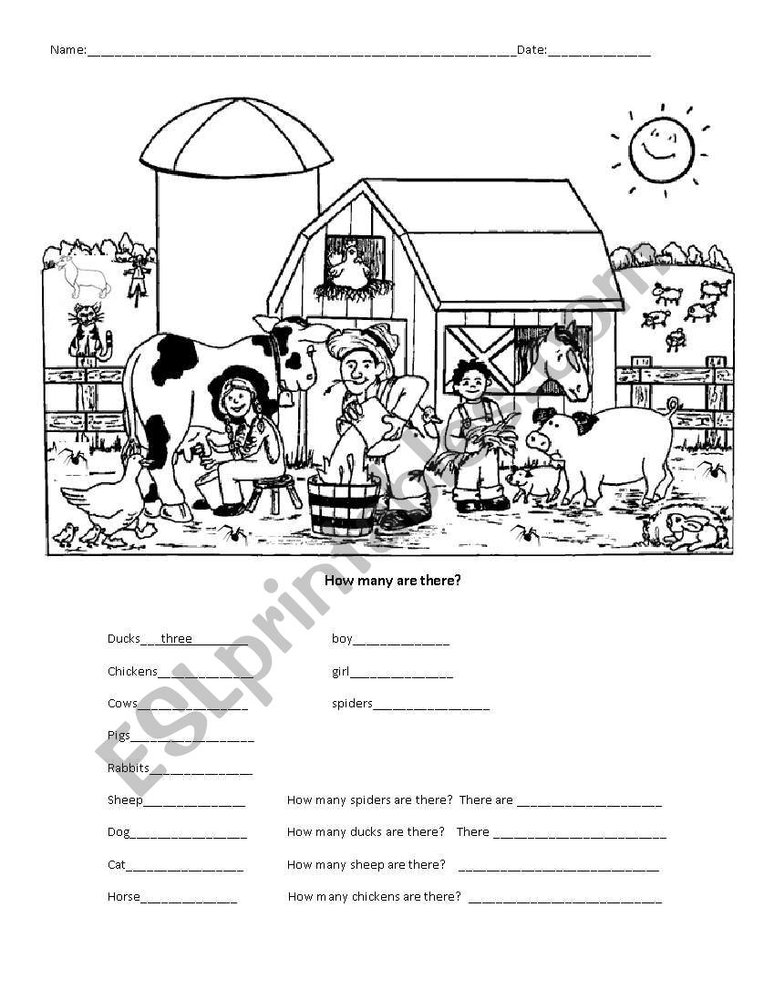 How many are there? worksheet