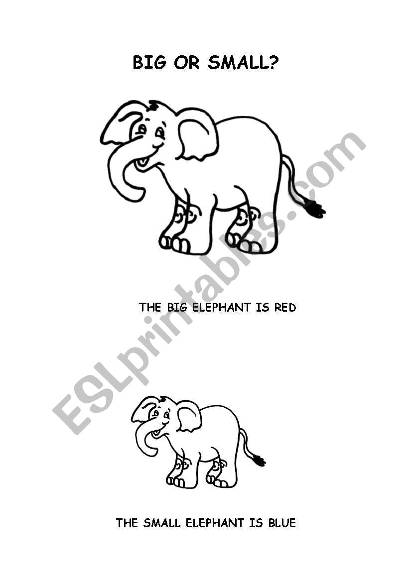 BIG OR SMALL? worksheet