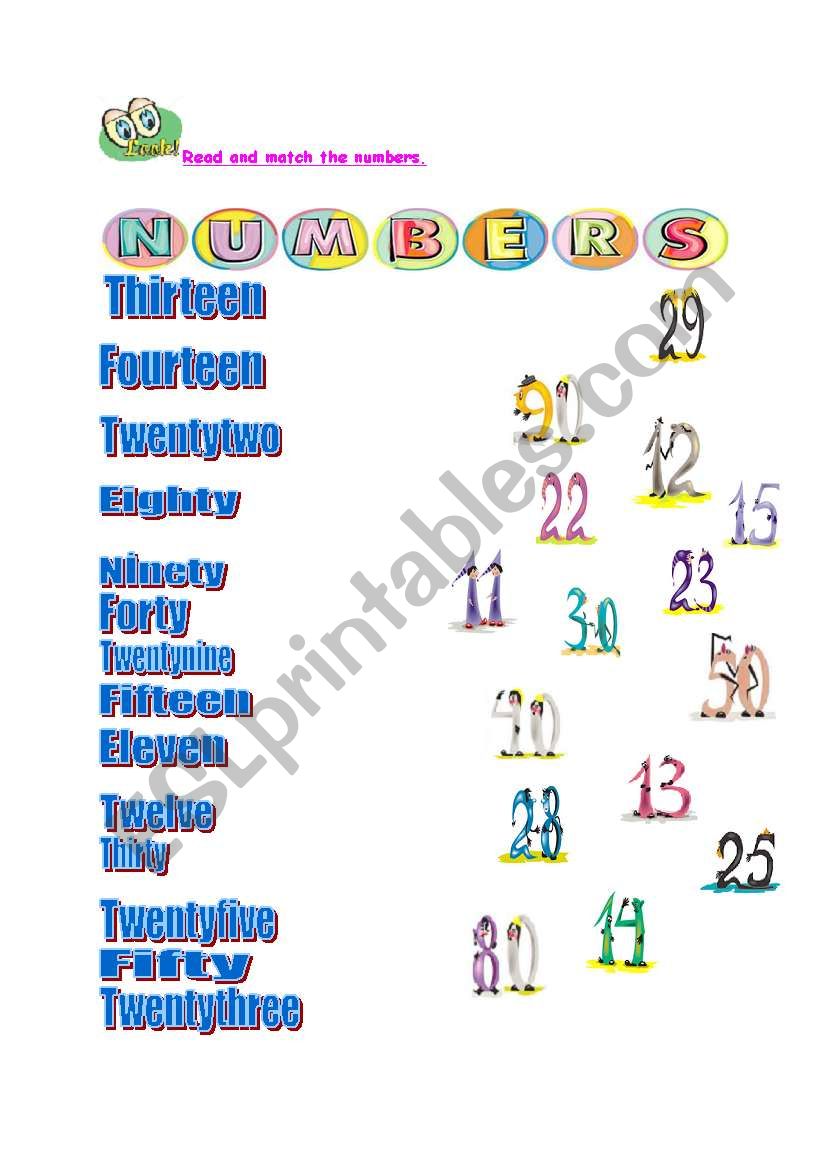 numbers-esl-worksheet-by-clean-and-tidy