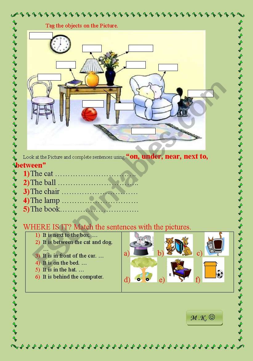 where is it? worksheet